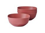 Schale MEPAL "Schalen Silueta 750 ml 4er Set", bunt (vivid mauve), L:15,2cm, Schüsseln, Schale
