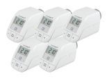 HOMEMATIC IP Smart-Home-Station "Heizkörperthermostat – basic 5er Set", weiß, B:22cm H:14cm T:30cm, Smart-Home-Stationen, Smart-Home-Station
