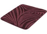 Badematte KLEINE WOLKE "Maine", lila (beere), H:15mm, Polyacryl, Badematten, Badematte, Badteppich, Ton-in-Ton gemustert, waschbar