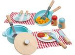 Spiel-Kochgeschirr HAPE "Koch- & Servierset", bunt, Spielgeschirr, Kinder, Holz, Spiel-Kochgeschirr