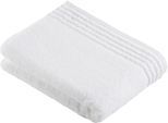 Saunatuch VOSSEN "Vienna Style Supersoft", weiß, B:100cm L:150cm, Walkfrottee, Baumwolle, Handtücher, Saunatuch, mit Bordüre