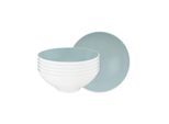 Schale SELTMANN WEIDEN "Dessertschalen Life Fashion ø 14,6 cm 6er Set", blau (grün chic), L:14,6cm, Schüsseln, Schale