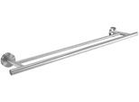 Doppelhandtuchhalter KLEINE WOLKE "Allegra", silber (chrom), B:70,2cm H:5,2cm T:13,2cm, Edelstahl, Handtuchhalter, Doppelhandtuchhalter, Länge: ca. 70 cm, Edelstahl