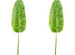 Kunstgirlande CREATIV GREEN "Bananenblatt", grün, B:34cm H:144cm T:1,5cm, Kunststoff, Kunstpflanzen, Kunstgirlande