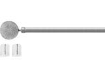 Scheibenstange GOOD LIFE "Kreis" Gr. 1, silber (silberfarben), Ø:10mm, Kunststoff, Metall, Gardinenstangen, Scheibenstange