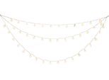 KONSTSMIDE LED-Lichtervorhang "Weihnachtsdeko aussen", Energieeffizienz: G, transparent (klar), Dioden 44 Stk., Gesamtlänge 11,25m, Lichterketten, 44 warm weiße Dioden, LED-Lichtervorhang