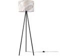 PACO HOME Stehlampe "Trina Kuba", weiß, H: 148,5cm, Leuchten, Wohnzimmer Kinderzimmer Lampenschirm Zimmer Deko Schlafzimmer Palme, Stehlampe