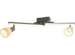NÄVE LED Deckenleuchte "Ibiza", grau (chromfarben), 4, H: 22cm, 1 Stk., Leuchten, LED Deckenleuchte 2flg >>Ibiza