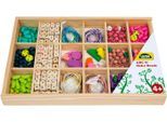 Kreativset LENA "Holzperlen Holzkassette, groß", bunt, Kreativsets, Kinder, Holz, Kreativset