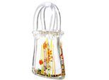 Dekoobjekt CASABLANCA BY GILDE "Dekoobjekt Handtasche Aquarium klar H. 30 cm", transparent (klar), B:14cm H:30cm T:8cm, Glas, Dekofiguren, Dekoobjekt