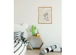 Wandbild KOMAR "Disney Lilo and Stitch Do What Makes You Happy", beige (farbe bild(er): beige,grau), Disney, 1 Stk., Vlies, Bilder, Wandbild, 50 x 70 cm (Breite x Höhe) - Kinderzimmer, Dekoration