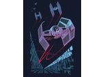 Bild KOMAR "Star Wars Classic Vector TIE-Fighter", bunt (farbe bild(er): bunt), B:30cm H:40cm, Holz, Papier, Bilder, Bild, Wandbild zur Dekoration im Kinderzimmer - ohne Rahmen