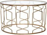 Couchtisch, gold (goldfarben, goldfarben, transparent), B:80cm H:48cm T:55cm, HOFMANN LIVING AND MORE, Tische, Couchtisch