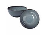Schale "Servierschüsseln Lave 2,2 l 2er Set", grau (gris), LIKE. BY VILLEROY & BOCH, Schüsseln, Schale