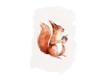 Bild KOMAR "Hungry Squirrel", bunt (farbe bild(er): bunt), B:50cm H:70cm, Holz, Papier, Bilder, Bild, Wandbild zur Dekoration - ohne Rahmen