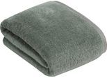 Badetuch BUGATTI "Prato", grün (sage), B:100cm L:150cm, Walkfrottier, Obermaterial: 100% Baumwolle, Handtücher, Badetuch, Uni Farben, mit melierter Optik im Saum