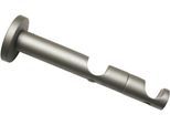Kombiträger GARDINIA "Kira 2-Lauf offen", silber, B:1,9cm H:15cm L:15cm Ø:1,9cm, Gardinenstangenhalterungen, Kombiträger, Serie Gardinenstange Kira