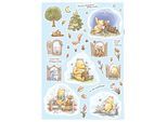 Wandtattoo KOMAR "Winnie the Pooh Adventures - Größe 50 x 70 cm", bunt, B:50cm H:70cm, Folie, Wandtattoos, Wandtattoo, selbstklebend, Wandsticker, Kinderzimmer
