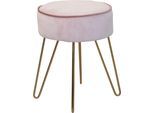 Sitzhocker INOSIGN "Liano", rosa, H:45cm, Hocker, Sitzhocker