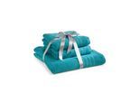 Handtuch WÄSCHEPUR Gr. 5, blau (ozean), B:30cm L:50cm, 100% Baumwolle, Handtücher, Handtuch
