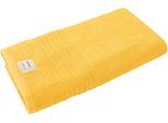 Badetuch DYCKHOFF "Nature", gelb (amber), B:70cm L:200cm, Frottier, Obermaterial: 100% Baumwolle, Handtücher, Badetuch