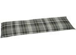 Bankauflage GO-DE, grau (grau, creme, anthrazit), B:148cm H:5,5cm T:45cm, Bezug: 65% Polyester, 35% Baumwolle, Polsterauflagen, Bankauflage