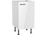 Spülenschrank KOCHSTATION "KS-Paula", weiß glanz, weiß, B:45cm H:87cm T:58,4cm, Schränke, Spülenschrank, 45 cm breit, 87 cm hoch, mit 1 Tür
