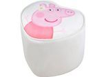 Kinderhocker ROBA "Peppa Pig", grau, Hocker, Kinder, B/H/T: 32cm x 25cm x 27cm, Kinderhocker, in Herzform, B:32cm H:25cm T:27cm