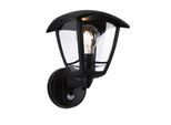 Außen-Wandleuchte PAULMANN "Classic Curved IP44 eckig 164x180mmmax. 12W230VSchwarz Kunststoff", schwarz, B:16,4cm H:23cm T:18cm, Leuchten, Außen-Wandleuchte, Bewegungsmelder
