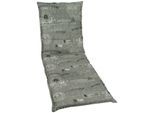 Liegenauflage GO-DE, grau (hellgrau), B:190cm H:5,5cm T:60cm, Bezug: 65% Polyester, 35% Baumwolle, Polsterauflagen, Liegenauflage