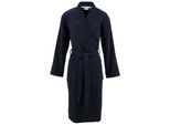 Unisex-Bademantel CARL ROSS "supercombed light" Gr. M, blau (night blau, weiß), L:125cm, Frottier, Hausmäntel, Unisex-Bademantel, Kimono