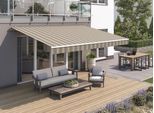 Gelenkarmmarkise WISMAR "Classic", beige (beige, braun), B:450cm H:25cm, Polyacryl, Markisen, Gelenkarmmarkise