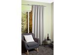 Verdunkelungsvorhang HOME BASICS "BLACKY", grau, B:140cm H:225cm, Polyester, Gardinen, Verdunkelungsvorhang, Verdunklungsschal, Multifunktionsband, Uni