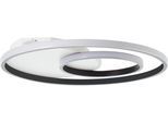 BRILLIANT LED Deckenleuchte "Merapi", weiß, 1, Ø 50cm H: 5,6cm, 1 Stk., Leuchten, Ø 50,8 cm, 4100 lm, warmweißes Licht, Metall/Kunststoff, weiß/schwarz, LED Deckenleuchte