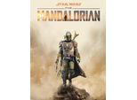 Bild KOMAR "Mandalorian Movie Poster", bunt (farbe bild(er): bunt), B:30cm H:40cm, Holz, Papier, Bilder, Bild, Wandbild zur Dekoration im Kinderzimmer - ohne Rahmen