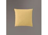 Kissenbezug IRISETTE "Lumen 8129", braun (honig), B:40cm L:40cm, Interlock-Jersey, Obermaterial: 100% Baumwolle, Kissenbezüge, Kissenbezug, hochwertig und traumhaft weich