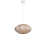 PACO HOME Pendelleuchte "HUGO PD1", weiß (apricot), 1, Ø 40cm H: 175cm, Leuchten, Pendelleuchte