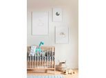 Bild KOMAR "Baby Hello World", bunt (farbe bild(er): bunt), B:30cm H:40cm, Holz, Papier, Bilder, Bild, Wandbild zur Dekoration - ohne Rahmen