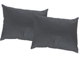 Dekokissen ADAM "Uni Collection", blau (blau, unifarben), B:60cm L:40cm, Baumwolle, Dekokissen_Sitzkissen_Kissenhüllen, Dekokissen, im Uni Design, Kissenhülle ohne Füllung, 1 Stück