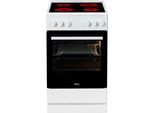 AMICA Elektro-Standherd "SHC 903 031 W", Energieeffizienz: A, weiß, Herdsets, Komfortables Kochen und Backen mit übersichtlicher Handhabung, Elektro-Standherd
