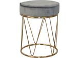 Sitzhocker INOSIGN "Liano", grau, H:45cm, Hocker, Sitzhocker
