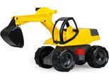 Spielzeug-Bagger LENA "GIGA TRUCKS Pro, schwarz/gelb", gelb (gelb, schwarz), Spielzeugfahrzeuge, KinderB:27,5cm H:35cm T:63cm, Kunststoff, Spielzeug-Bagger, Made in Europe, B:27,5cm H:35cm T:63cm