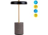 NÄVE Tischleuchte "SETA" Tischlampe H: 30 cm", schwarz, Ø 15cm H: 30cm, 1 Stk., Leuchten, Dimmbar per Berührungssensor, Tischleuchte