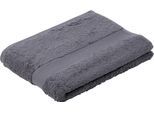 Badetuch GÖZZE "New York", grau (anthrazit), B:70cm L:140cm, Frottier, Obermaterial: 100% Baumwolle, Handtücher, Badetuch, moderne Uni-Farben, strukturierte Borte, 100% Baumwolle, in 2 Größen