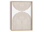Wandbild REINDERS "Reliefbögen", beige (farbe bild(er): beige), B:30cm H:40cm T:3cm, Bilder, Wandbild, Wohnzimmer - Beige - MDF - Abstrakt - 30x40 cm