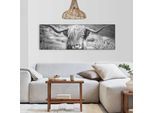 Wandbild REINDERS "Highlander Bulle", schwarz (farbe bild(er): schwarz), B:156cm H:52cm T:3cm, MDF, Bilder, Wandbild