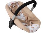Puppen Autositz CHIC2000 "mit Adapter", beige (bärchen beige), Puppenausstattungen, KinderB:30cm H:35cm T:30cm, Kunststoff, Polyester, Stahl, Puppen Autositz, passend für Puppenwagen Mika, Nele, Jara, Linus und Linus Duo, B:30cm H:35cm T:30cm