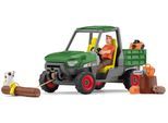 Spielwelt SCHLEICH "FARM WORLD, Waldbauer mit Fahrzeug (42659)", bunt, Spielfigurenwelten, Kinder, Kunststoff, Spielwelt