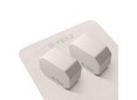 Yogablock YEAZ "Set - Yoga-Blöcke & Handtuch NEXT LEVEL", weiß, Yogakissen, Yogablock