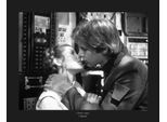 Bild KOMAR "Star Wars Classic Leia Han Kiss Quote", schwarz-weiß (farbe bild(er): schwarz, weiß), B:50cm H:40cm, Holz, Papier, Bilder, Bild, Wandbild zur Dekoration im Kinderzimmer - ohne Rahmen